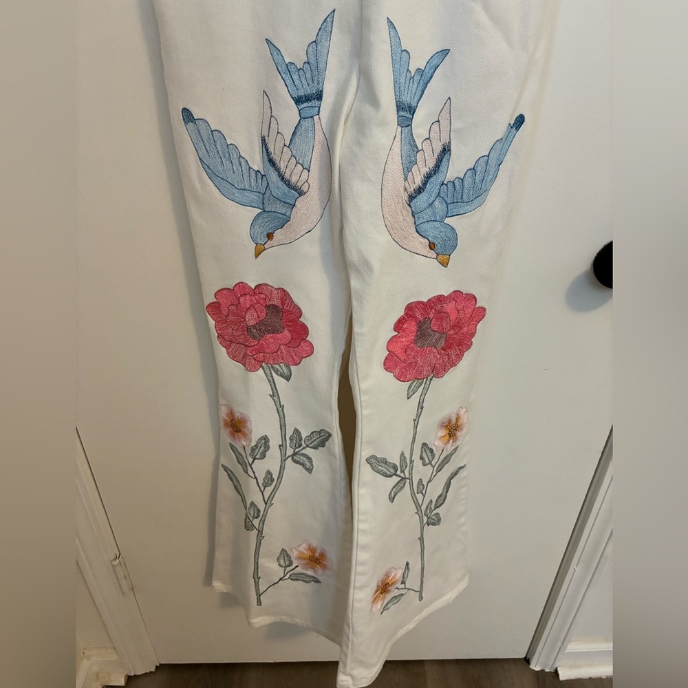 Fillyboo At the Heart Of It Embroidered Jumpsuit Size xs - Picture 3 of 7